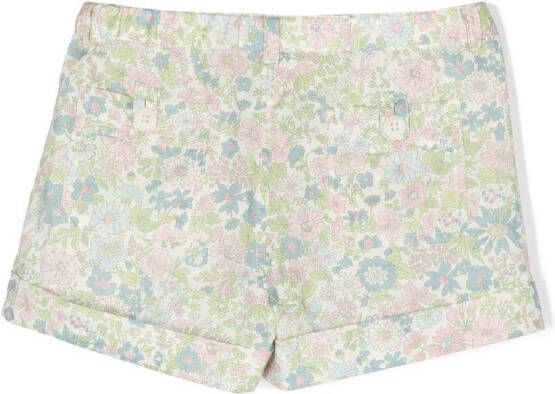 Bonpoint Shorts met bloemenprint Groen