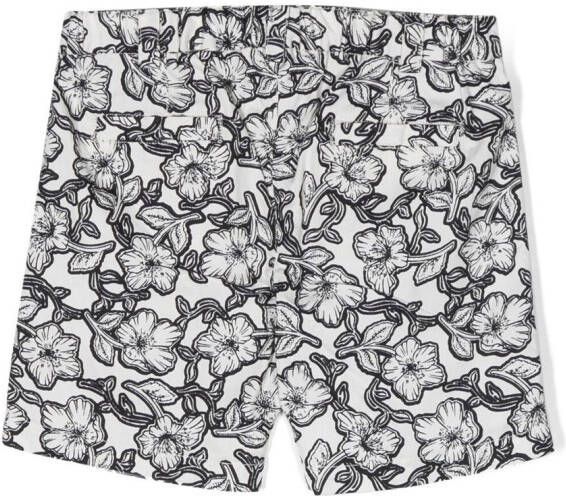 Bonpoint Shorts met bloemenprint Wit