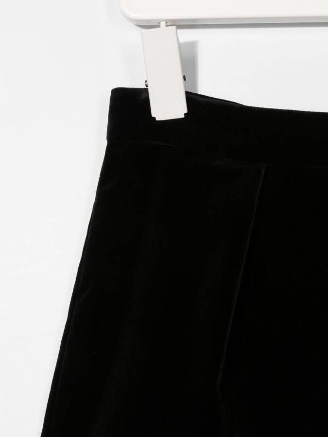 Bonpoint Shorts met fluwelen-effect Zwart
