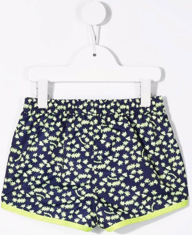 Bonpoint Shorts met palmboomprint Blauw