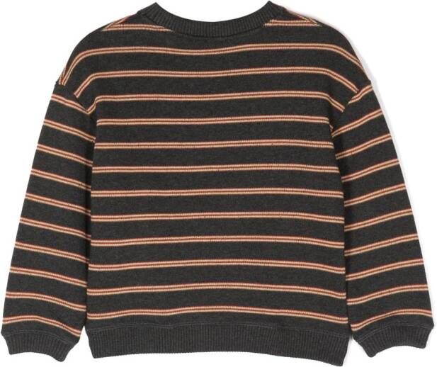 Bonpoint Sweater met logopatch Grijs