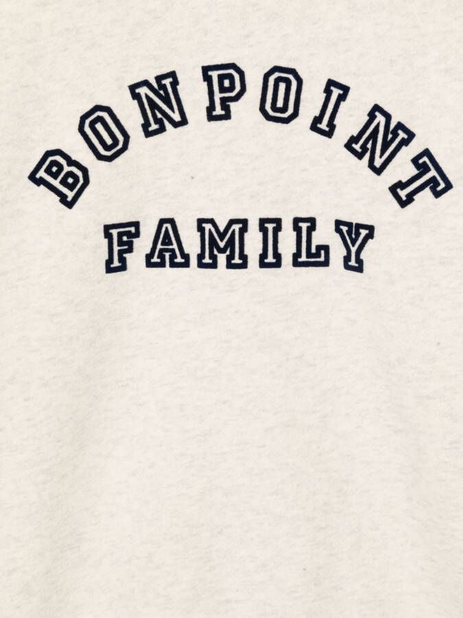 Bonpoint Sweater met logoprint Beige