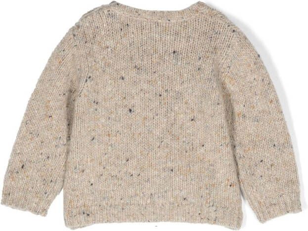 Bonpoint Sweater met ronde hals Bruin