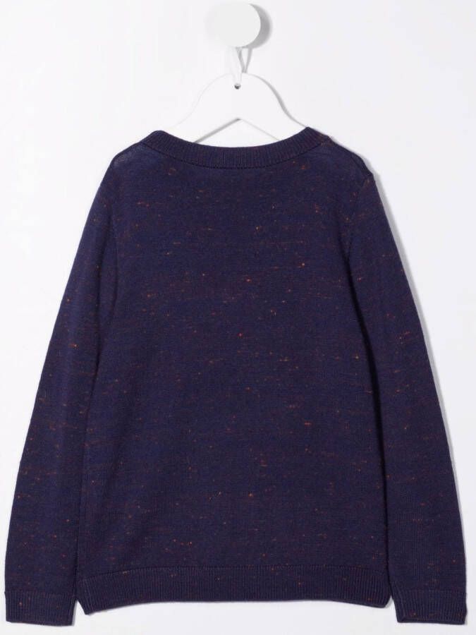 Bonpoint Sweater van wolmix Blauw