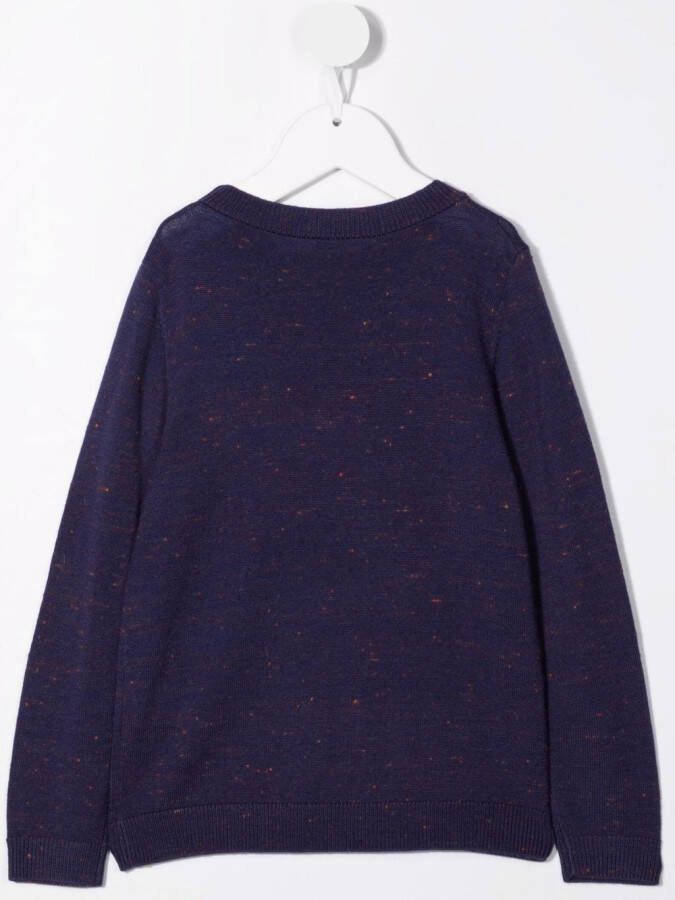 Bonpoint Sweater van wolmix Blauw