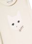 Bonpoint T-shirt met kattenprint Beige - Thumbnail 3