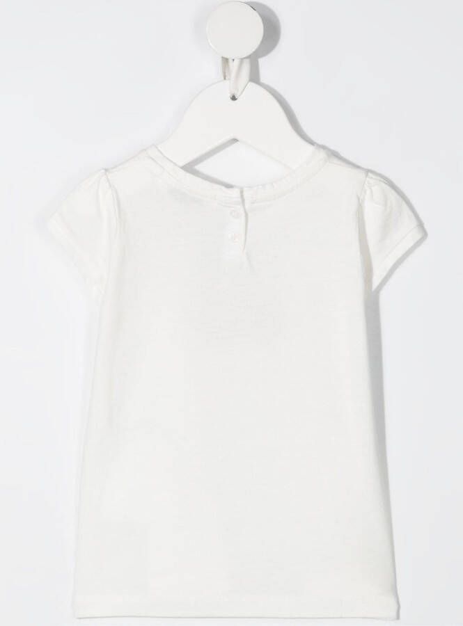 Bonpoint T-shirt met kersenprint Wit