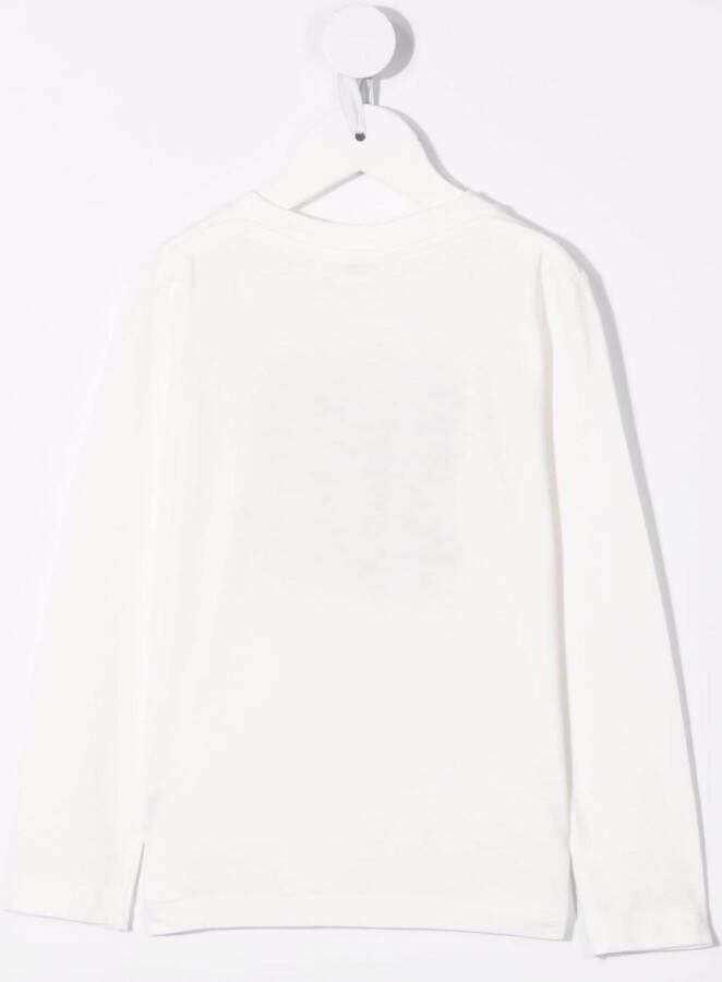 Bonpoint T-shirt met lange mouwen Wit