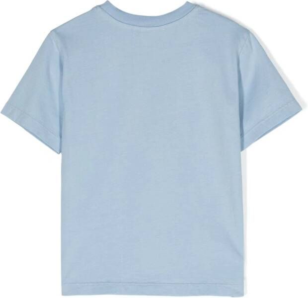 Bonpoint T-shirt met logoprint Blauw