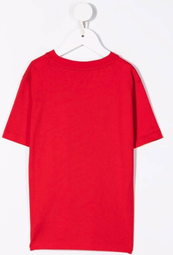 Bonpoint T-shirt met logoprint Rood