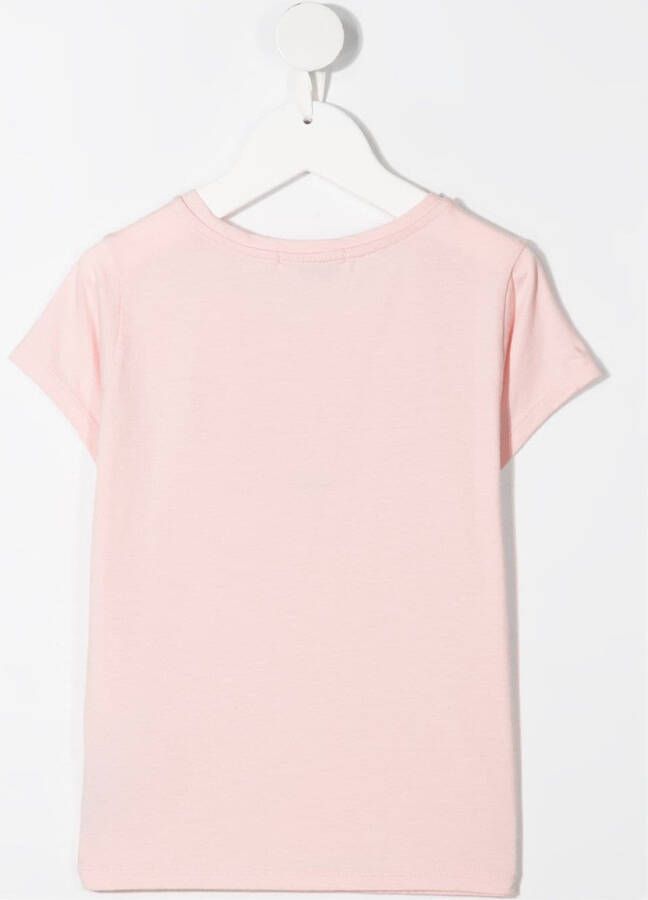 Bonpoint T-shirt met logoprint Roze