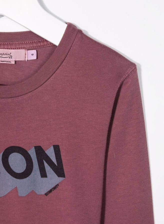 Bonpoint T-shirt met logoprint Roze
