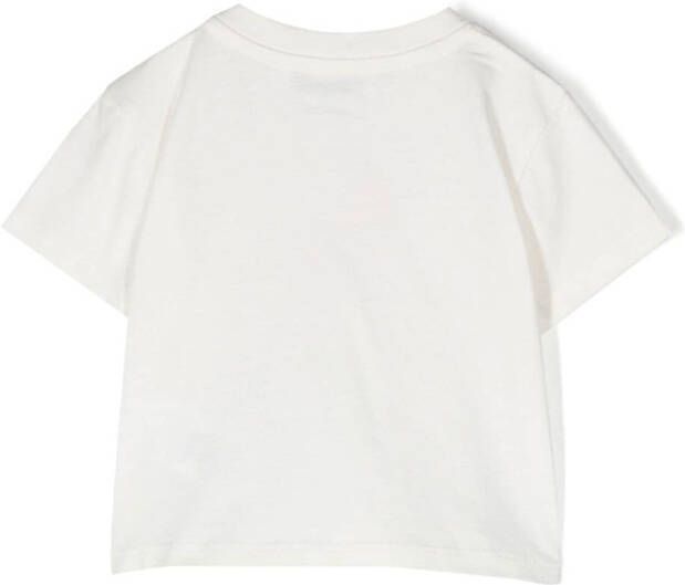 Bonpoint T-shirt met logoprint Wit