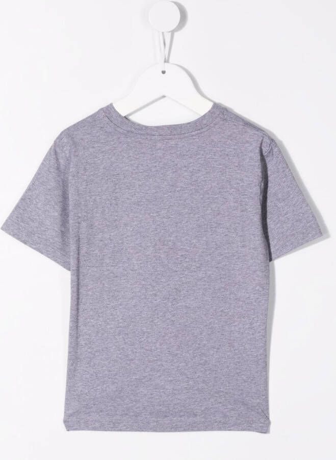 Bonpoint T-shirt met tekst Grijs