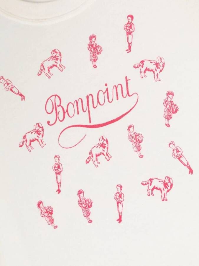 Bonpoint T-shirt van biologisch katoen Wit