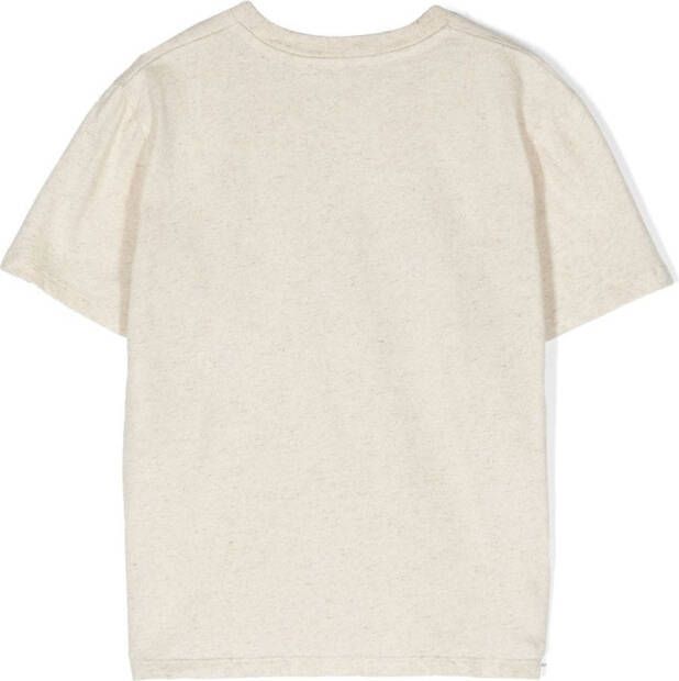 Bonpoint T-shirt met kersenprint Beige