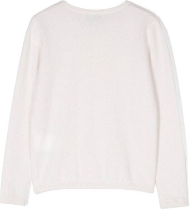 Bonpoint Top met kersenprint Beige