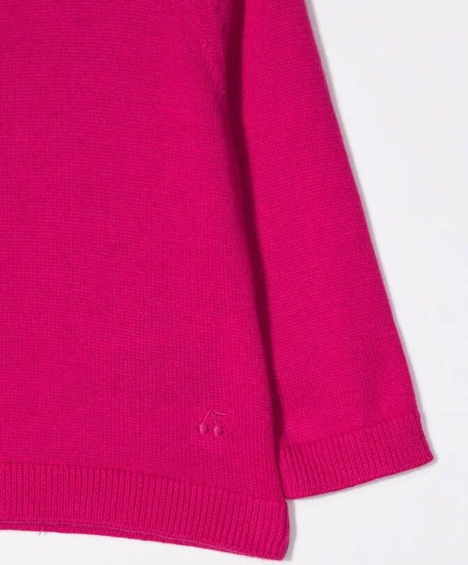 Bonpoint Vest met borduurwerk Roze