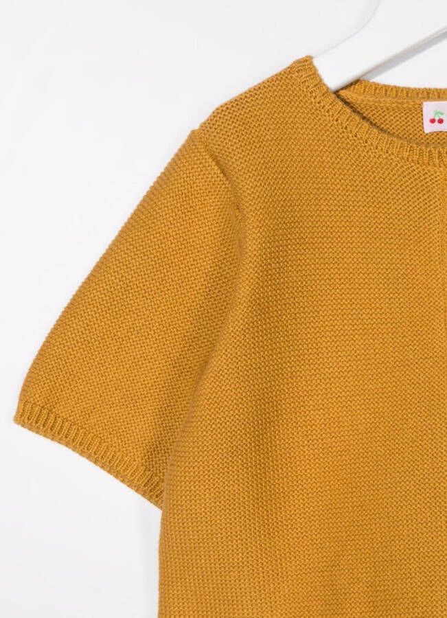 Bonpoint Vest met korte mouwen Geel