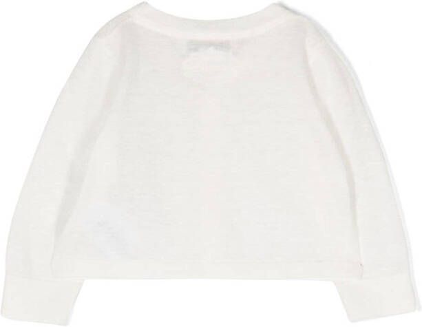 Bonpoint Vest met V-hals Wit