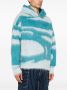 Bonsai Gebreide hoodie Blauw - Thumbnail 2