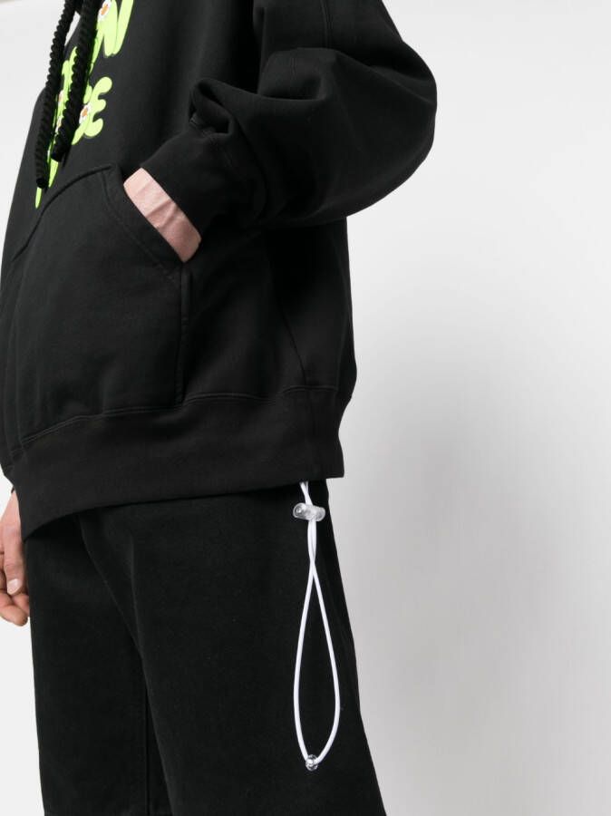 Bonsai Hoodie met logoprint Zwart