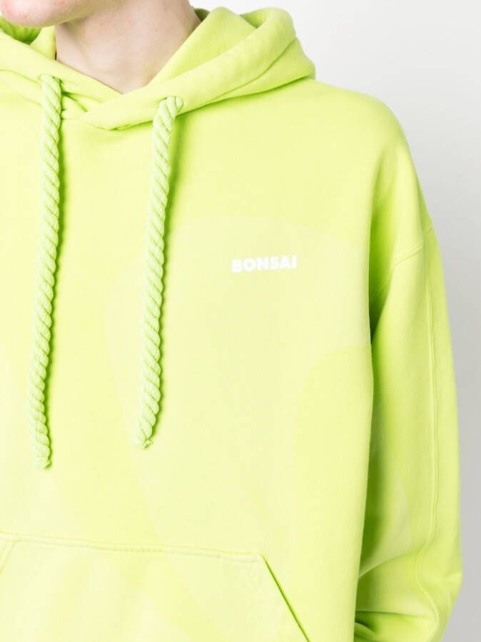 Bonsai Hoodie met logoprint Groen