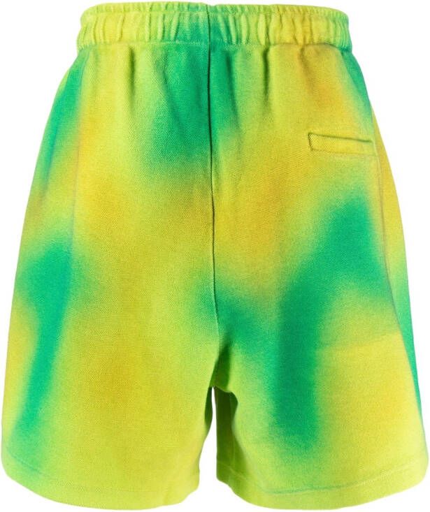 Bonsai Shorts met tie-dye print Groen