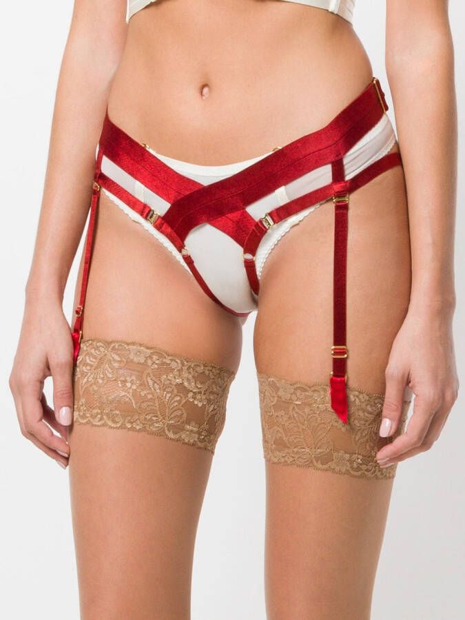 Bordelle suspender belt Rood