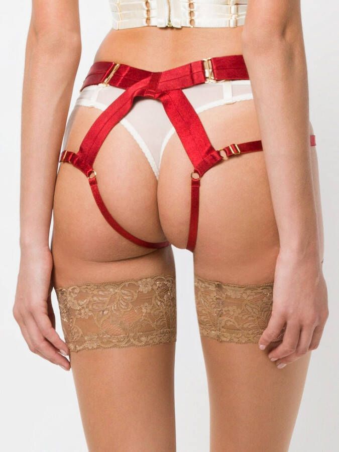 Bordelle suspender belt Rood