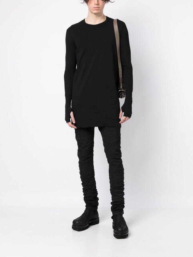 Boris Bidjan Saberi T-shirt met lange mouwen Zwart