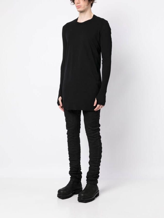 Boris Bidjan Saberi T-shirt met lange mouwen Zwart