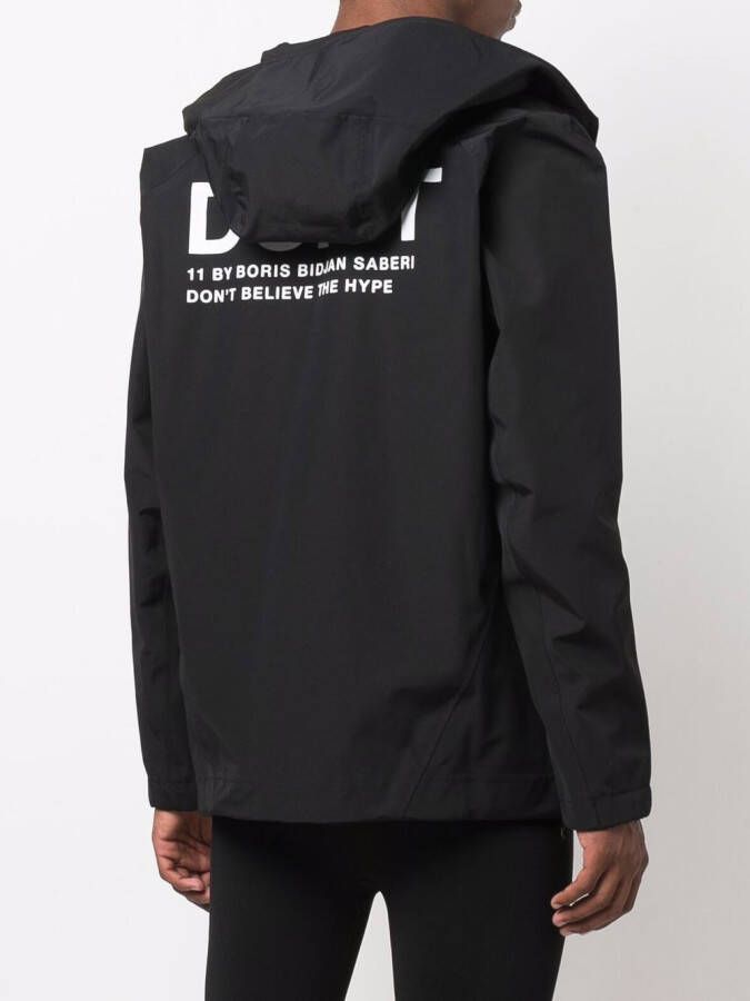 Boris Bidjan Saberi Jack met capuchon Zwart