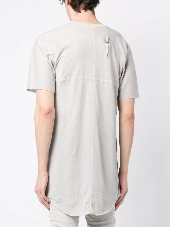 Boris Bidjan Saberi T-shirt met veters Grijs