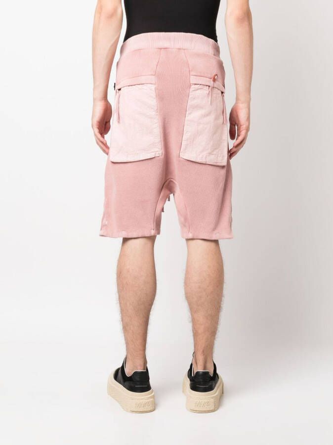 Boris Bidjan Saberi Shorts met wafel-effect Roze