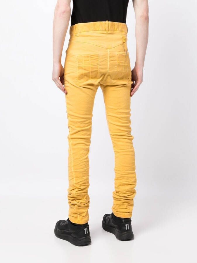 Boris Bidjan Saberi Slim-fit jeans Geel