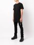 Boris Bidjan Saberi T-shirt met getapete strip Zwart - Thumbnail 4