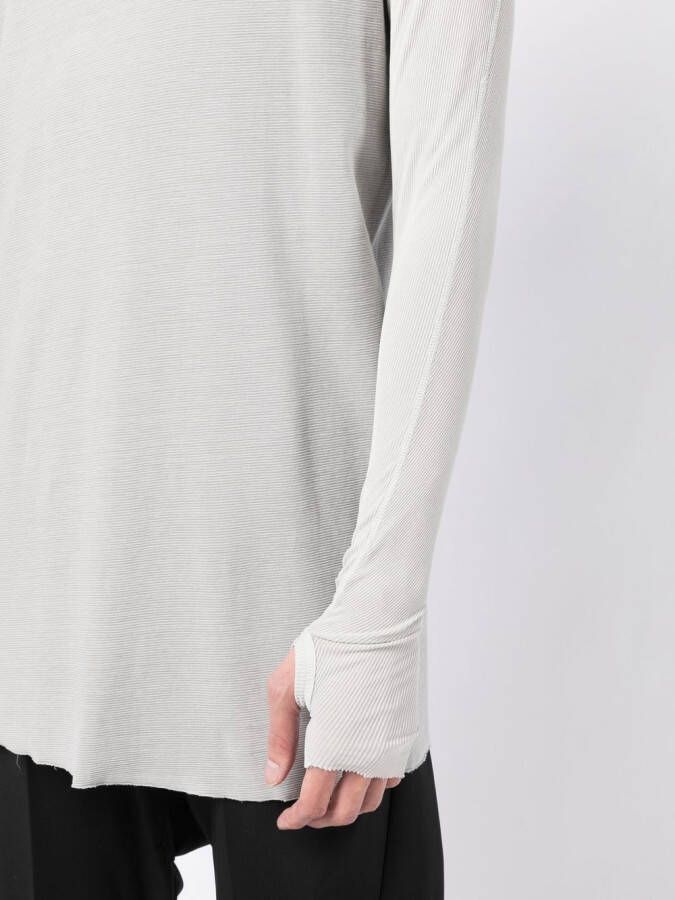Boris Bidjan Saberi T-shirt met lange mouwen Grijs