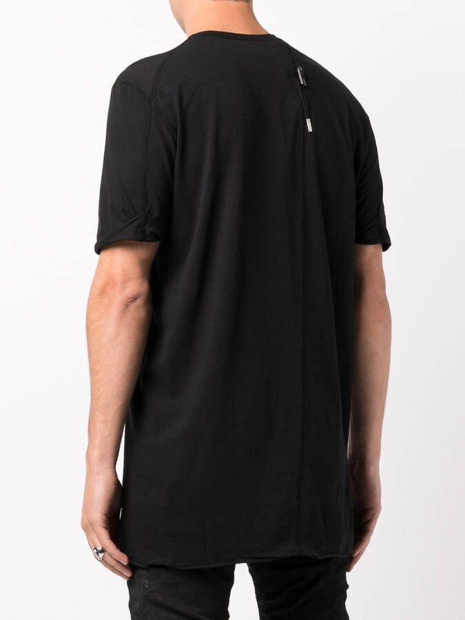 Boris Bidjan Saberi T-shirt met tape detail Zwart