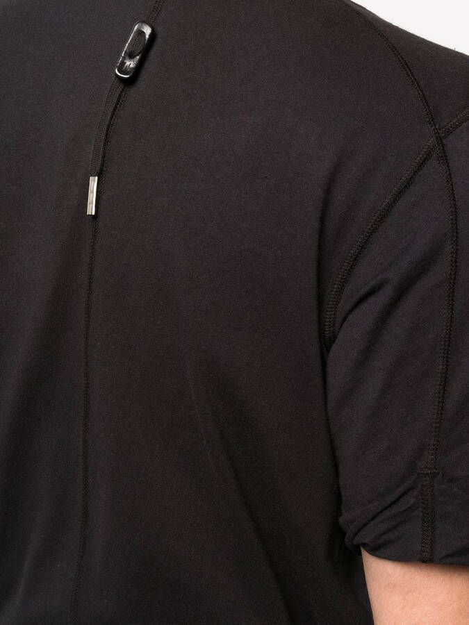 Boris Bidjan Saberi T-shirt met tape detail Zwart