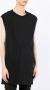 Boris Bidjan Saberi Tanktop met gerafelde afwerking Zwart - Thumbnail 3