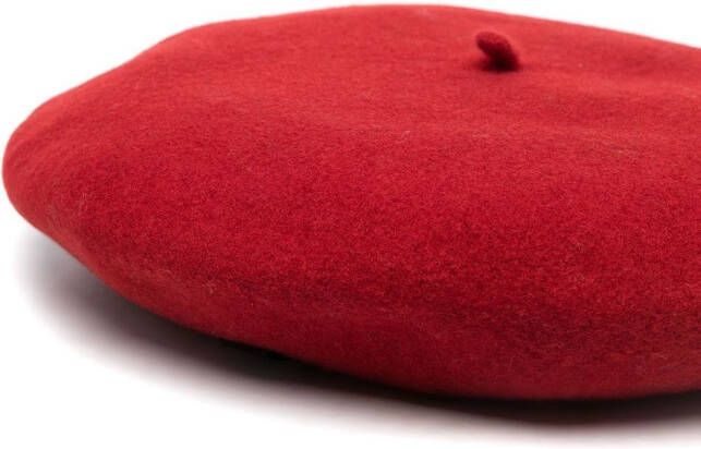 Borsalino Gebreide baret Rood