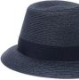 Borsalino Geweven hoed Blauw - Thumbnail 2