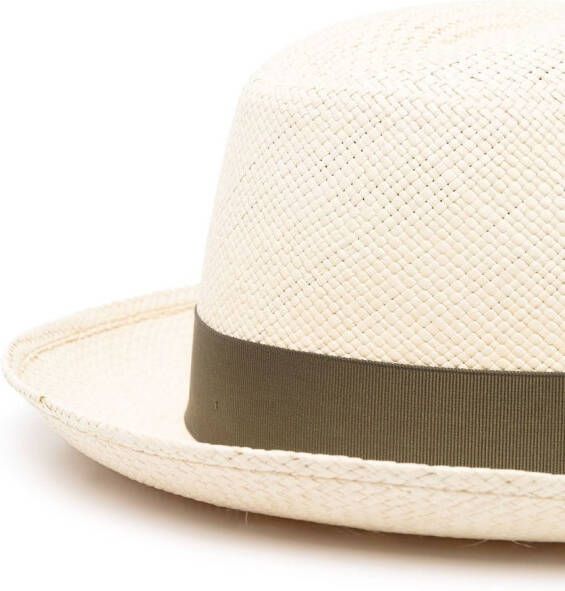 Borsalino Hoed met lint Beige
