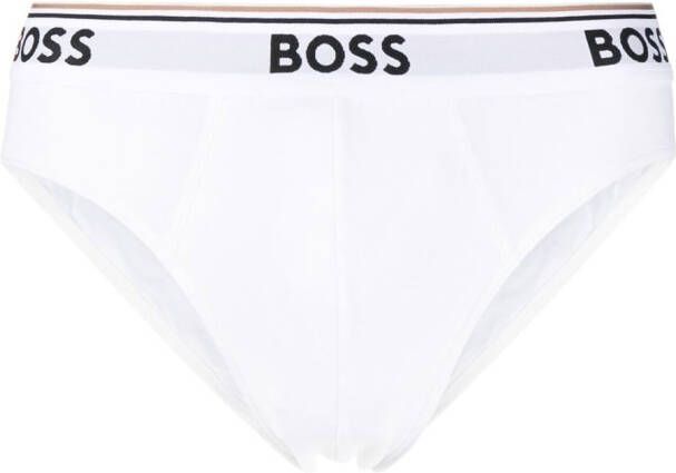 BOSS 3-pack boxershorts met logoband Wit