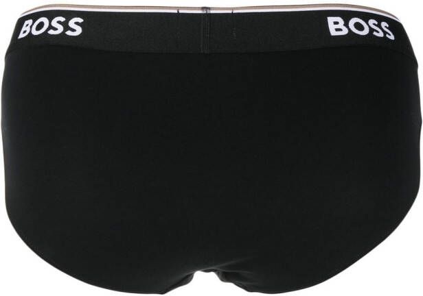BOSS 3-pack boxershorts met logoband Zwart