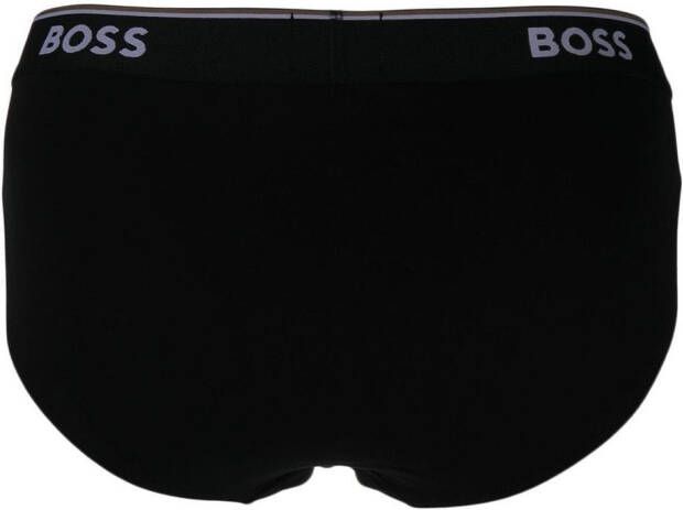 BOSS 3-pack boxershorts met logoband Zwart