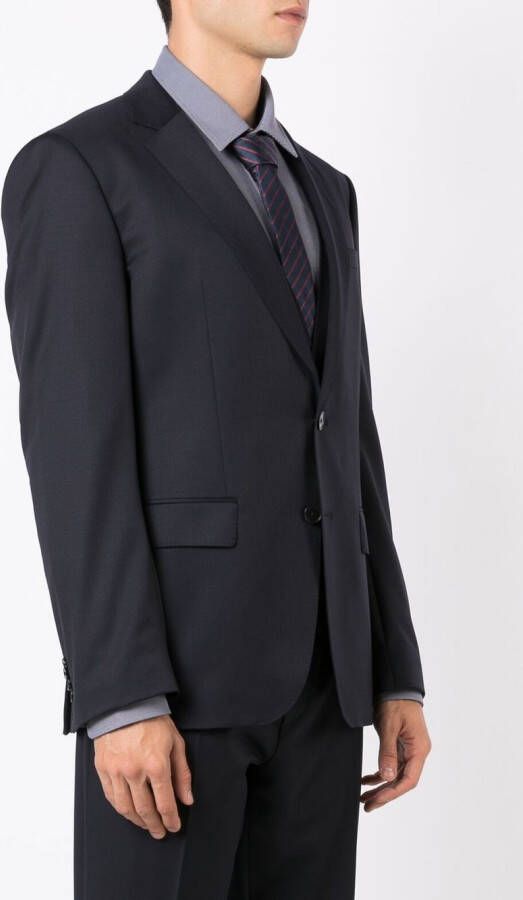 BOSS Blazer met enkele rij knopen Blauw