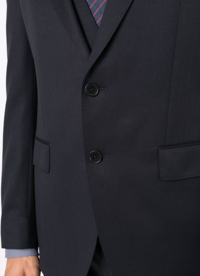 BOSS Blazer met enkele rij knopen Blauw