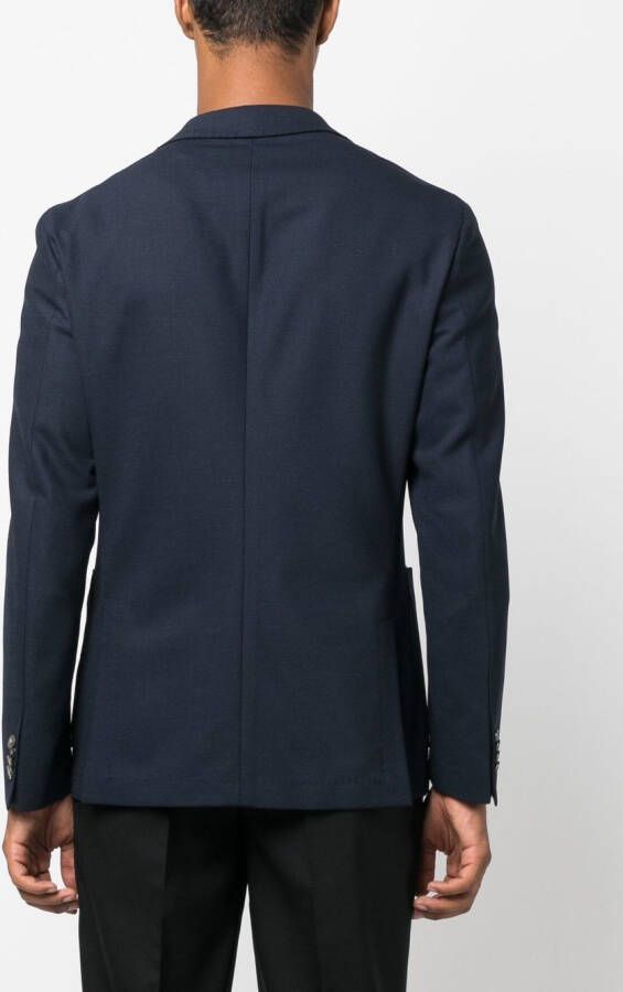 BOSS Blazer met enkele rij knopen Blauw